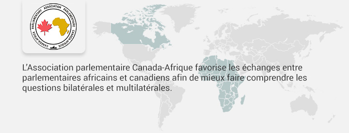 Logo CAAF, L’Association parlementaire Canada-Afrique favorise les échanges entre parlementaires africains et canadiens afin de mieux faire comprendre les questions bilatérales et multilatérales.