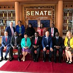 CCOM a rencontré Ken Lusaka, président du Sénat du Kenya, accompagné d'autres sénateurs, pour discuter du fonctionnement du Sénat du Kenya et renforcer les relations entre nos parlements