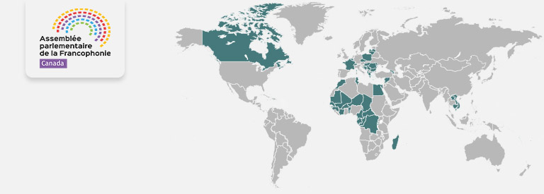 Logo CAPF, La Section canadienne de l’Assemblée parlementaire de la Francophonie offre aux parlementaires canadiens des occasions d’échange avec leurs homologues de la Francophonie.