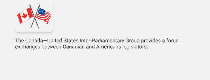 CEUS logo, The Canada-United States Inter-Parliamentary Group provides a forum for exchanges between American and Canadian legislators to promote better understanding of shared issues of concern.