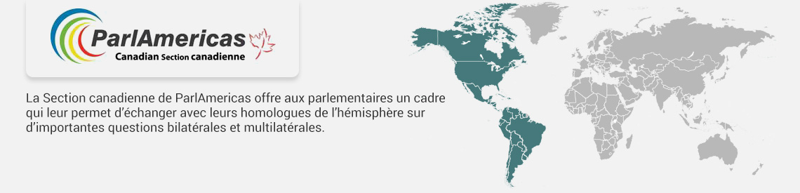 Logo CPAM, La Section canadienne de ParlAmericas offre aux parlementaires un cadre qui leur permet d’échanger avec leurs homologues de l’hémisphère sur d’importantes questions bilatérales et multilatérales.