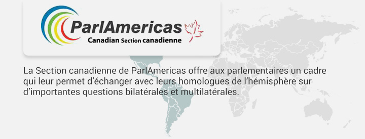 Logo CPAM, La Section canadienne de ParlAmericas offre aux parlementaires un cadre qui leur permet d’échanger avec leurs homologues de l’hémisphère sur d’importantes questions bilatérales et multilatérales.