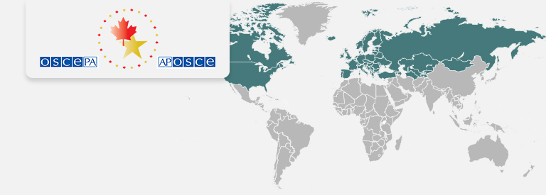 Logo SECO, La Délégation canadienne de l’Assemblée parlementaire de l’OSCE offre un cadre aux parlementaires canadiens pour échanger de l’information et des idées avec leurs homologues de la région.