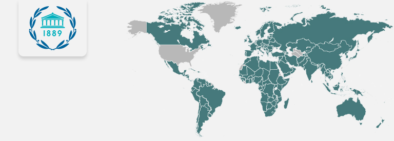 UIPU logo, The Canadian Group of the Inter-Parliamentary Union (IUP) provides opportunities to Canadian parliamentarians to participate in the global parliamentary dialogue on various questions of interest.