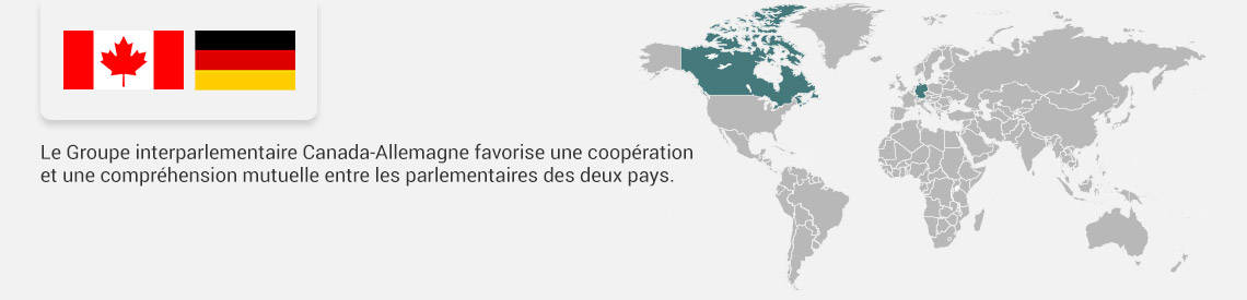 Le Groupe interparlementaire Canada-Allemagne favorise une coopération et une compréhension mutuelle entre les parlementaires des deux pays.