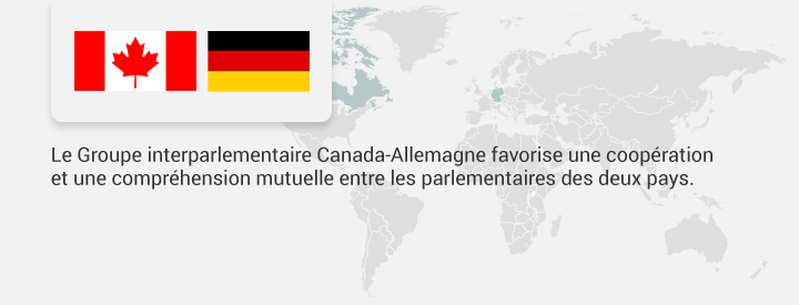 Le Groupe interparlementaire Canada-Allemagne favorise une coopération et une compréhension mutuelle entre les parlementaires des deux pays.