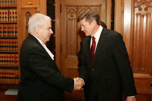 Speaker Milliken welcomes His Excellency Artūras Paulauskas