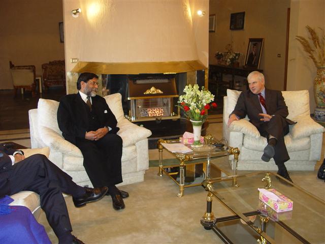 Speaker Milliken and delegation meet with the Chairman of the Senate of the Islamic Republic of Pakistan