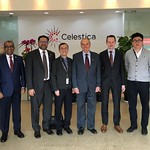 CACN lors d'une visite guidée de Celestica Inc., une entreprise canadienne à Suzhou, afin d'être informé par la direction de ses investissements et projets dans les marchés chinois et asiatiques