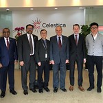 CACN on a tour of Celestica Inc., a Canadian company in Suzhou, to be briefed by management concerning investments and projects in the Chinese and Asian markets
