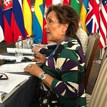 Hedy Fry presenting a summary of the mission to Kiev of July 2018, undertaken in her role of special Gender representative for the OSCEPA, during the Standing Committee meeting