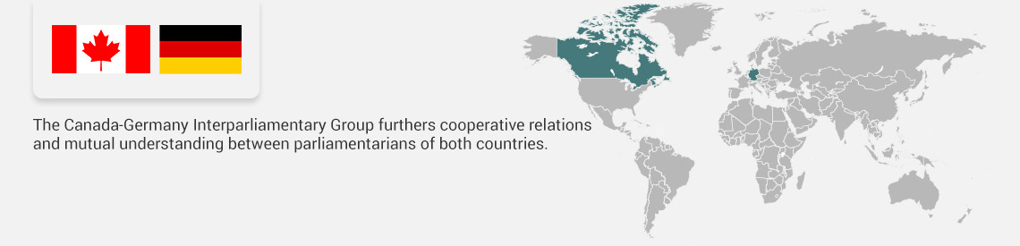 The Canada-Germany Interparliamentary Group furthers cooperative relations and mutual understanding between parliamentarians of both countries.